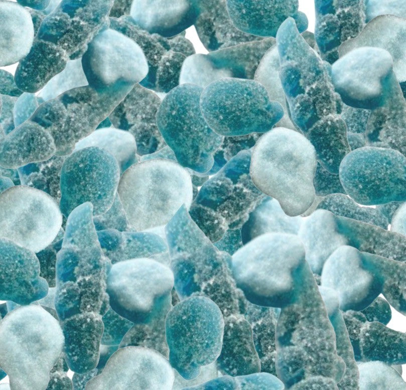 Blue Gummy and Foam Mix
