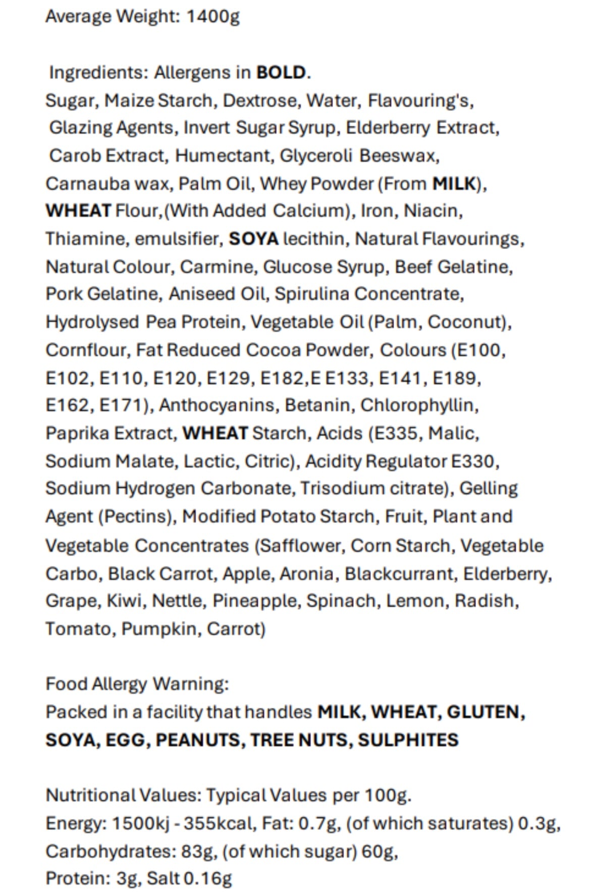 Candysaurus Valentine Pick & Mix Large Sweet Platter