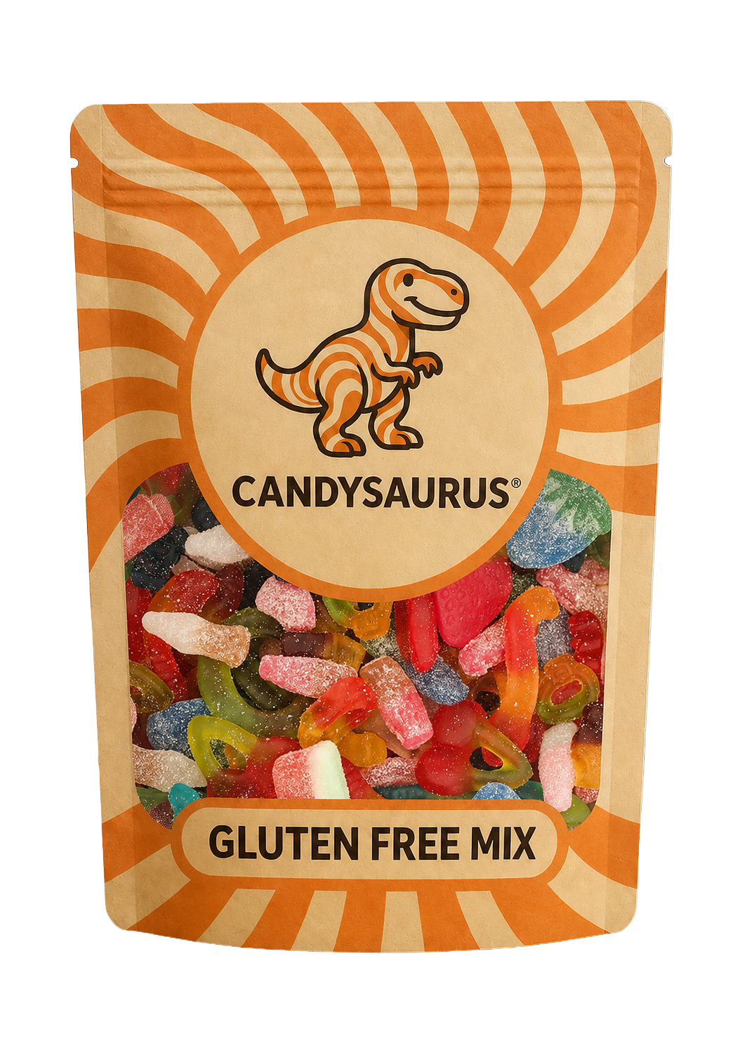 Gluten Free Pick & Mix Sweets Bag, premium Large Candy Gift Bag, Retro & Modern Random Gluten Free Sweet Selection, Perfect for Easter, Birthdays, Congratulation, Movie Night, Candysaurus