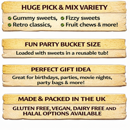 Birthday Sweets Gift Bucket – Pick n Mix Sweet