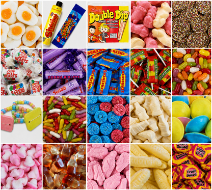Retro Sweets Mix Gift Box, Pick & Mix Retro Sweets Hamper 1kg
