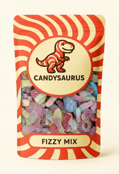 Candysaurus Fizzy Mix - large Pick and Mix Assorted Sweets, 800g Pick n Mix Sweets