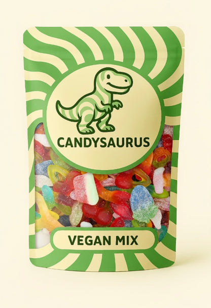 Candysaurus Vegan Mix - large Pick and Mix Assorted Sweets, 800g Pick n Mix Sweets