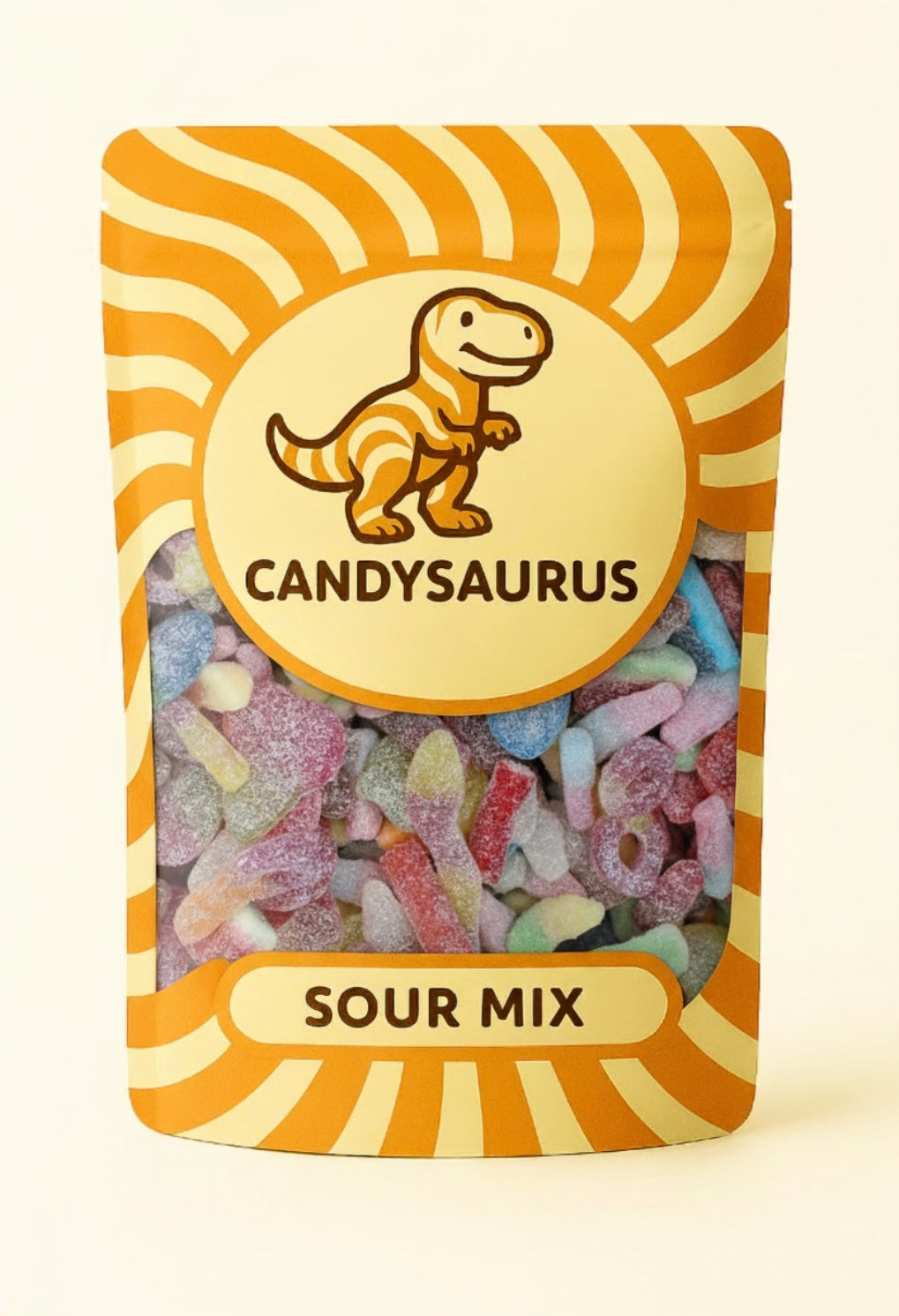 Candysaurus Sour Mix - large Pick and Mix Assorted Sweets, 800g Pick n Mix Sweets