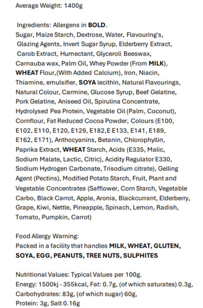 Candysaurus Valentine Pick & Mix Large Sweet Platter