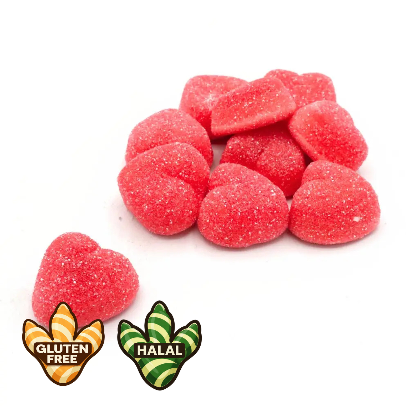 Jelly Filled Strawberry Hearts