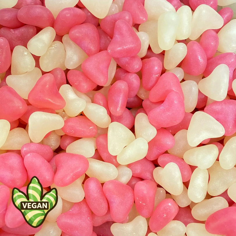 Pink & White Jelly Bean Hearts