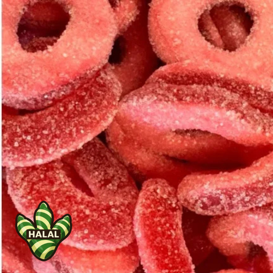 Sour Strawberry Rings