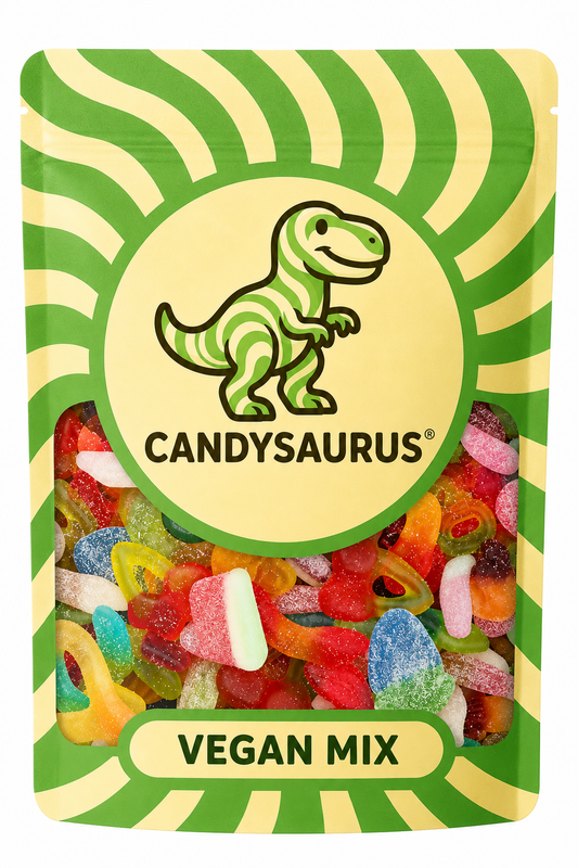 Candysaurus Vegan Mix - large Pick and Mix Assorted Sweets, 800g Pick n Mix Sweets