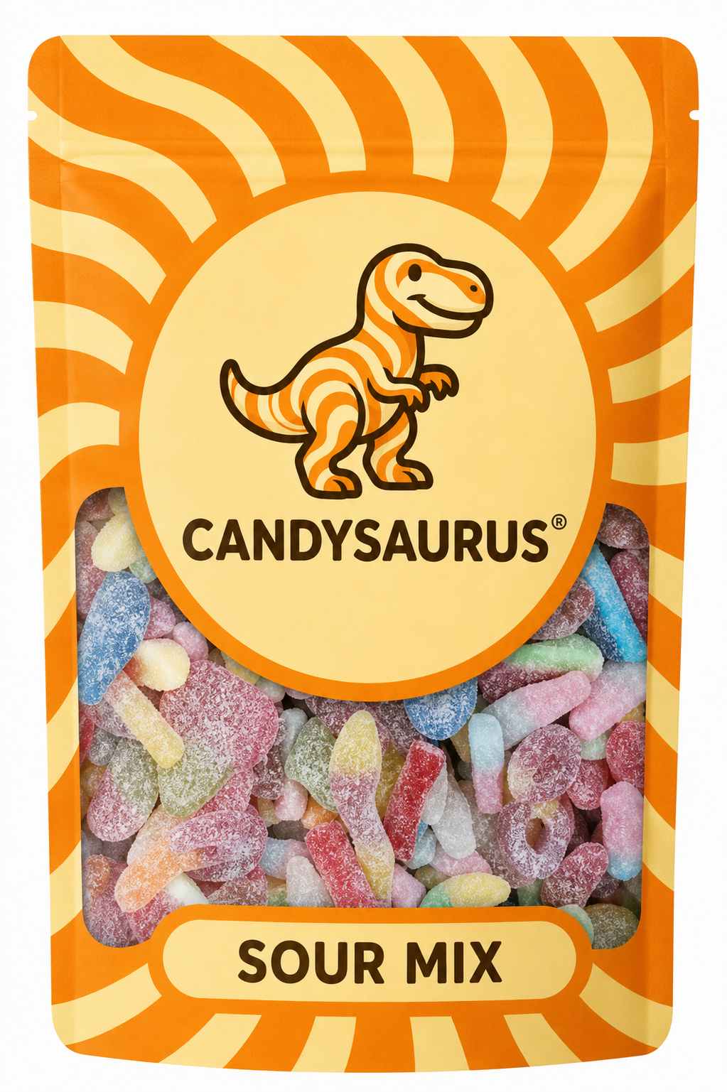 Candysaurus Sour Mix - large Pick and Mix Assorted Sweets, 800g Pick n Mix Sweets
