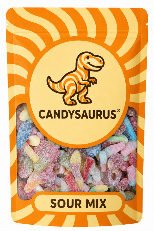 Candysaurus Sour Mix - large Pick and Mix Assorted Sweets, 800g Pick n Mix Sweets