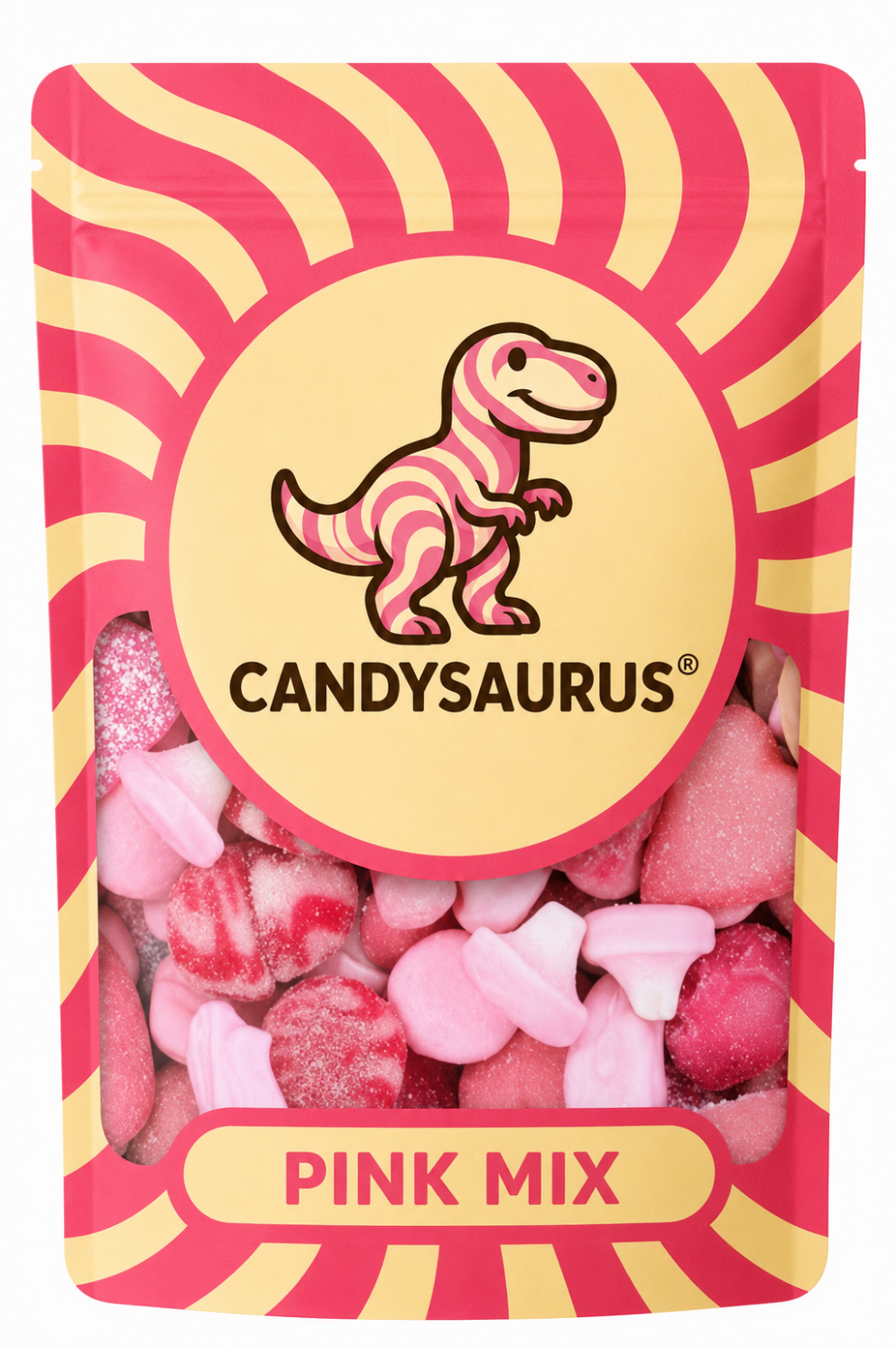 Candysaurus Pink Mix - large Pick and Mix Assorted Sweets, 800g Pick n Mix Sweets