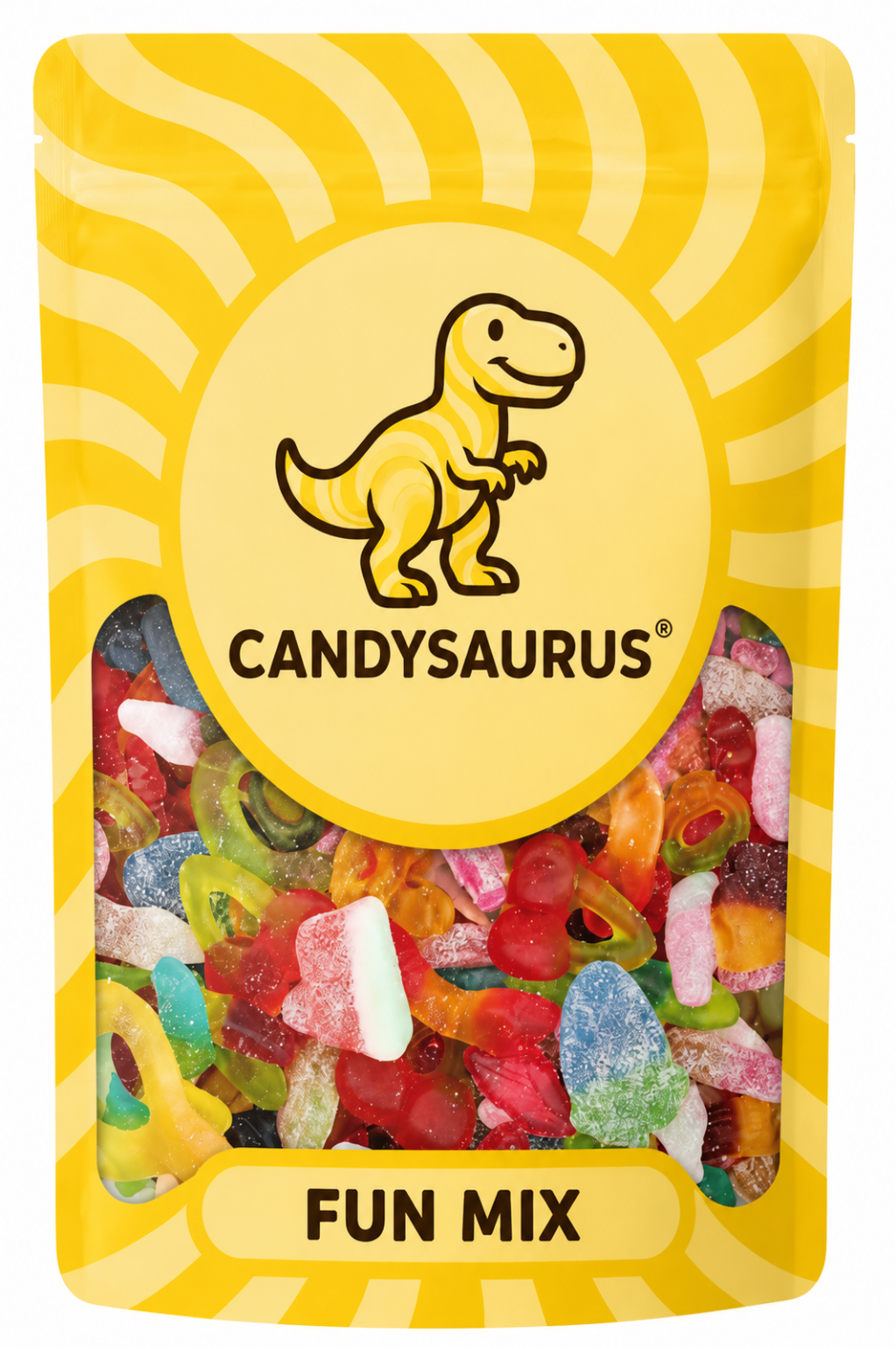 Candysaurus Fun Mix - large Pick and Mix Assorted Sweets, 800g Pick n Mix Sweets
