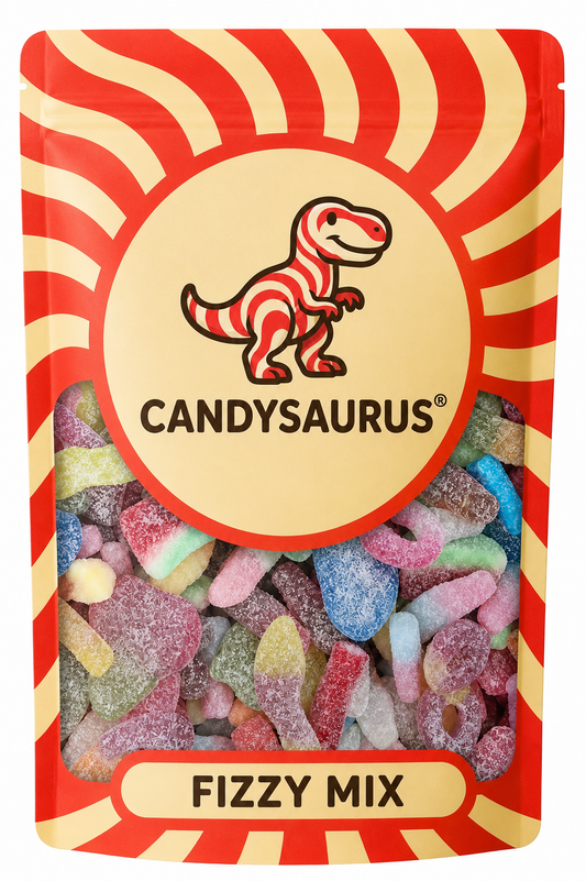 Candysaurus Fizzy Mix - large Pick and Mix Assorted Sweets, 800g Pick n Mix Sweets